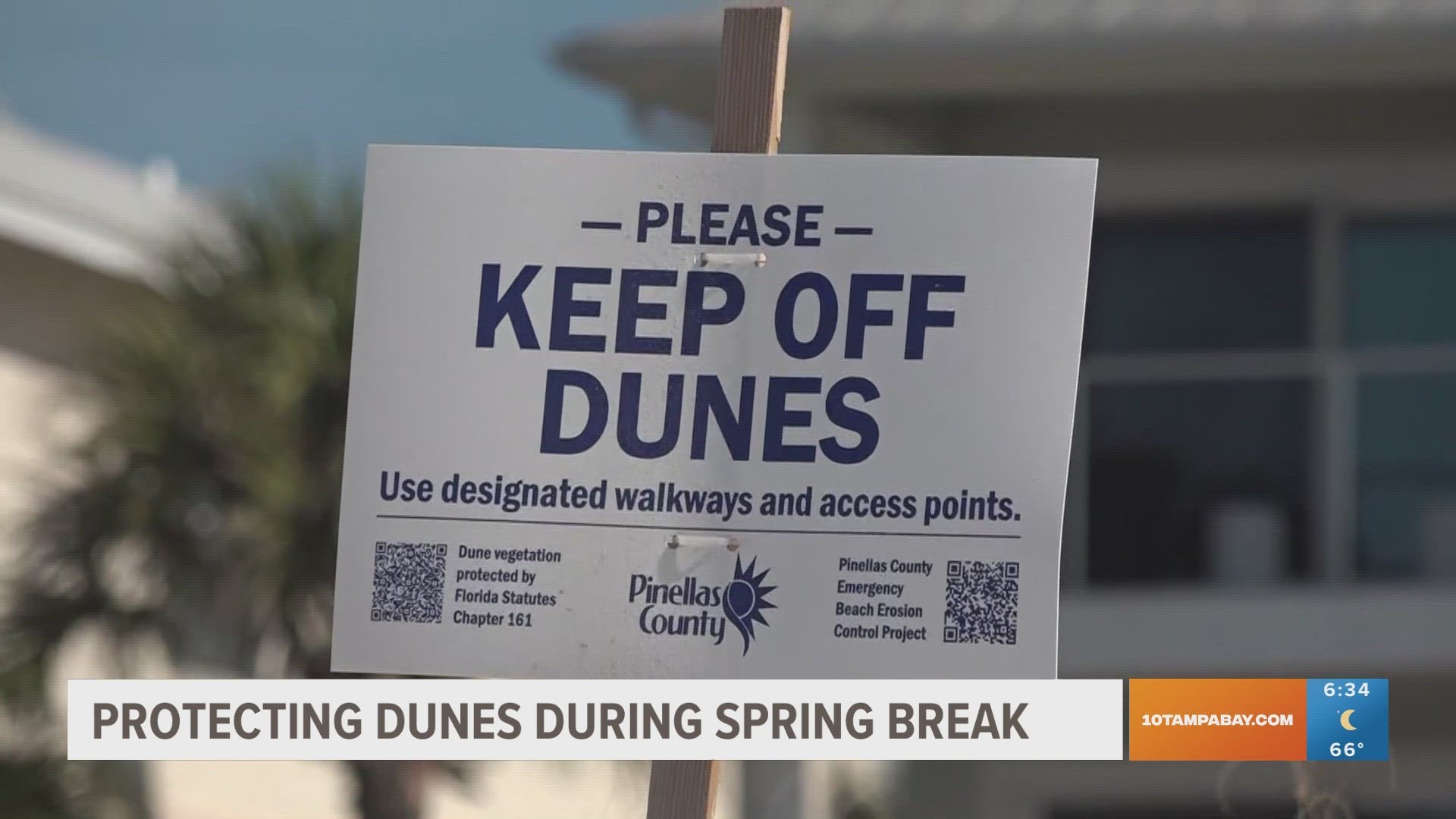 More signs and posts from local officials ask visitors to stay off the dunes. Millions of dollars have been invested into fixing the dunes over the years.