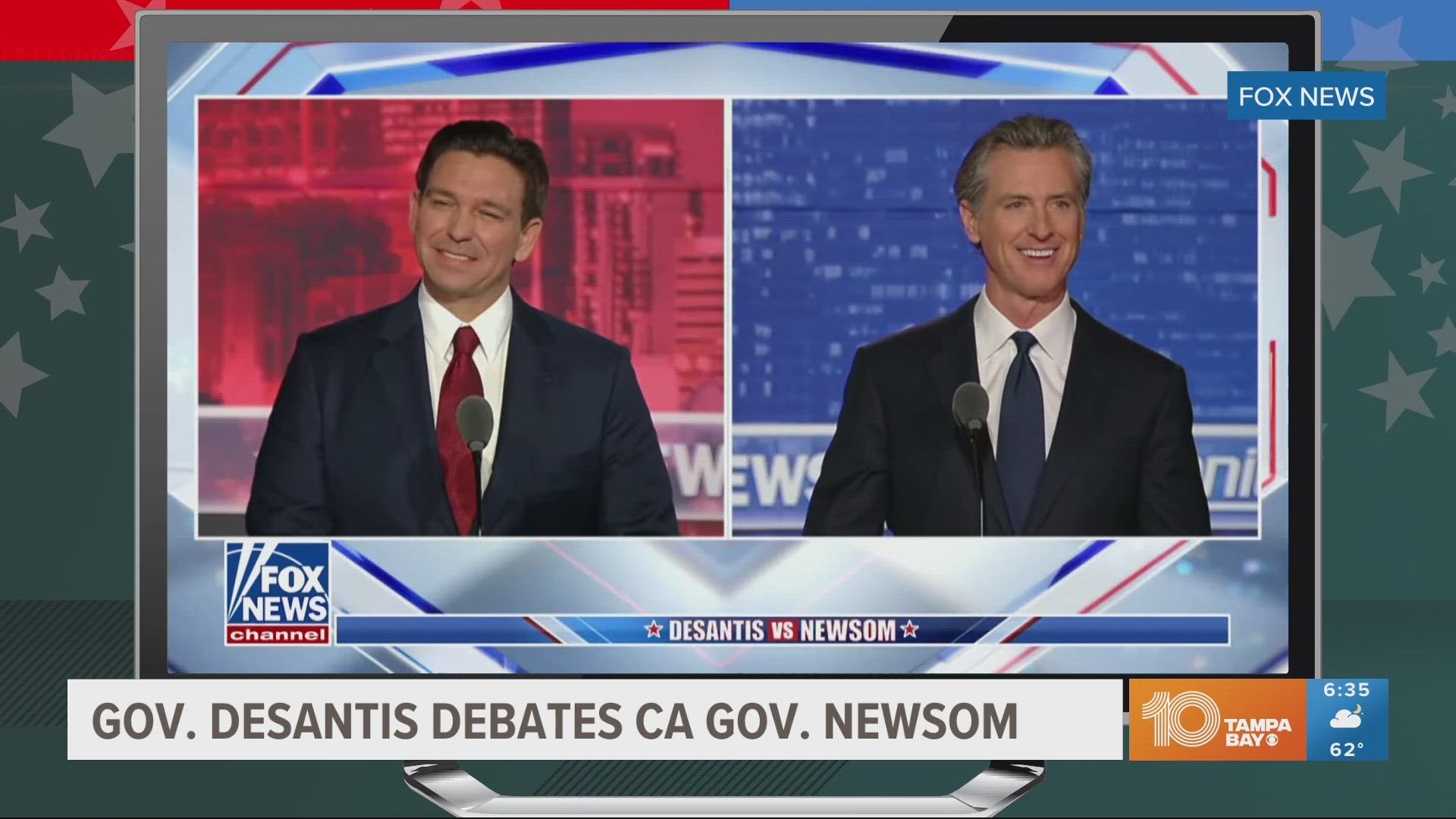 The California governor strongly criticized DeSantis for 'demeaning' LGBTQ citizens and 'weaponizing grievance' during the FOX News debate.