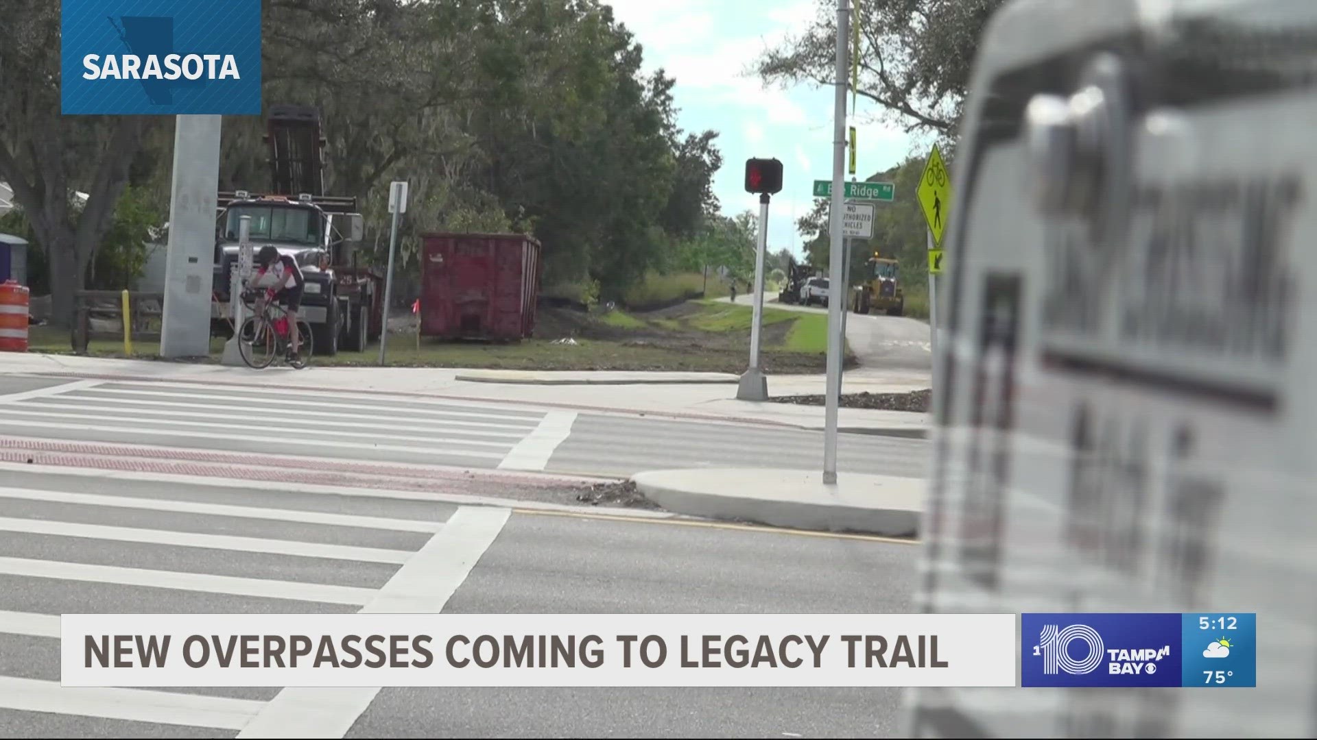 Construction for the pedestrian overpass at Bee Ridge and Clark roads will take about two years.