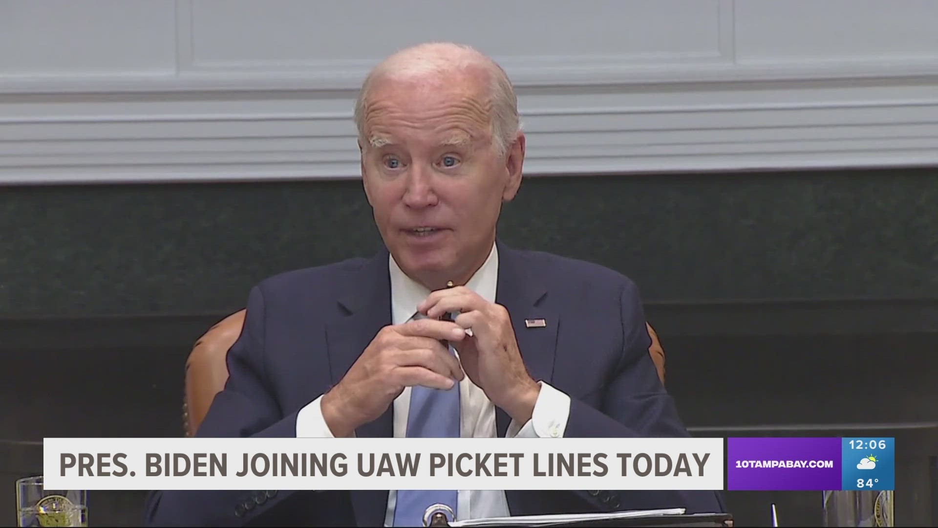 Biden will be the first sitting president in U.S. history to walk a picket line.