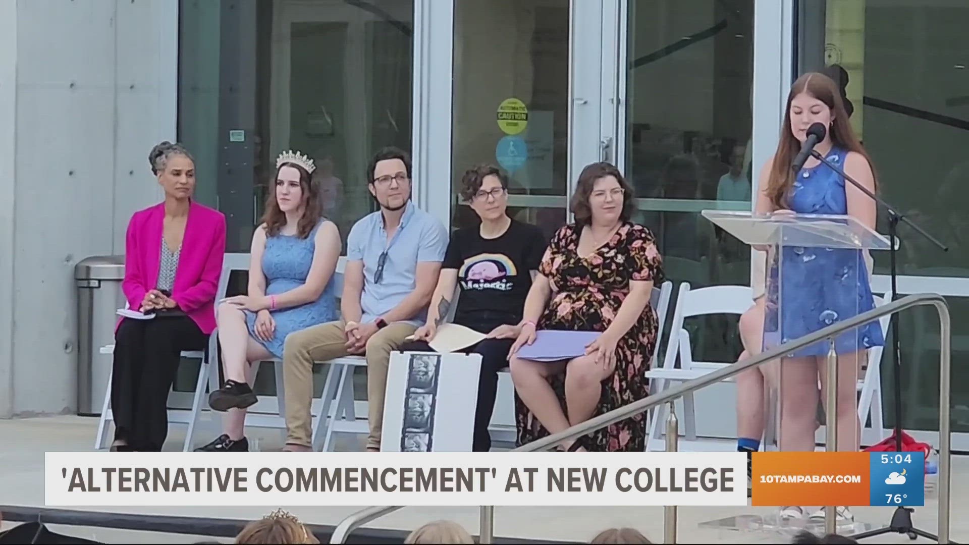 Commencement for New College tonight in Sarasota