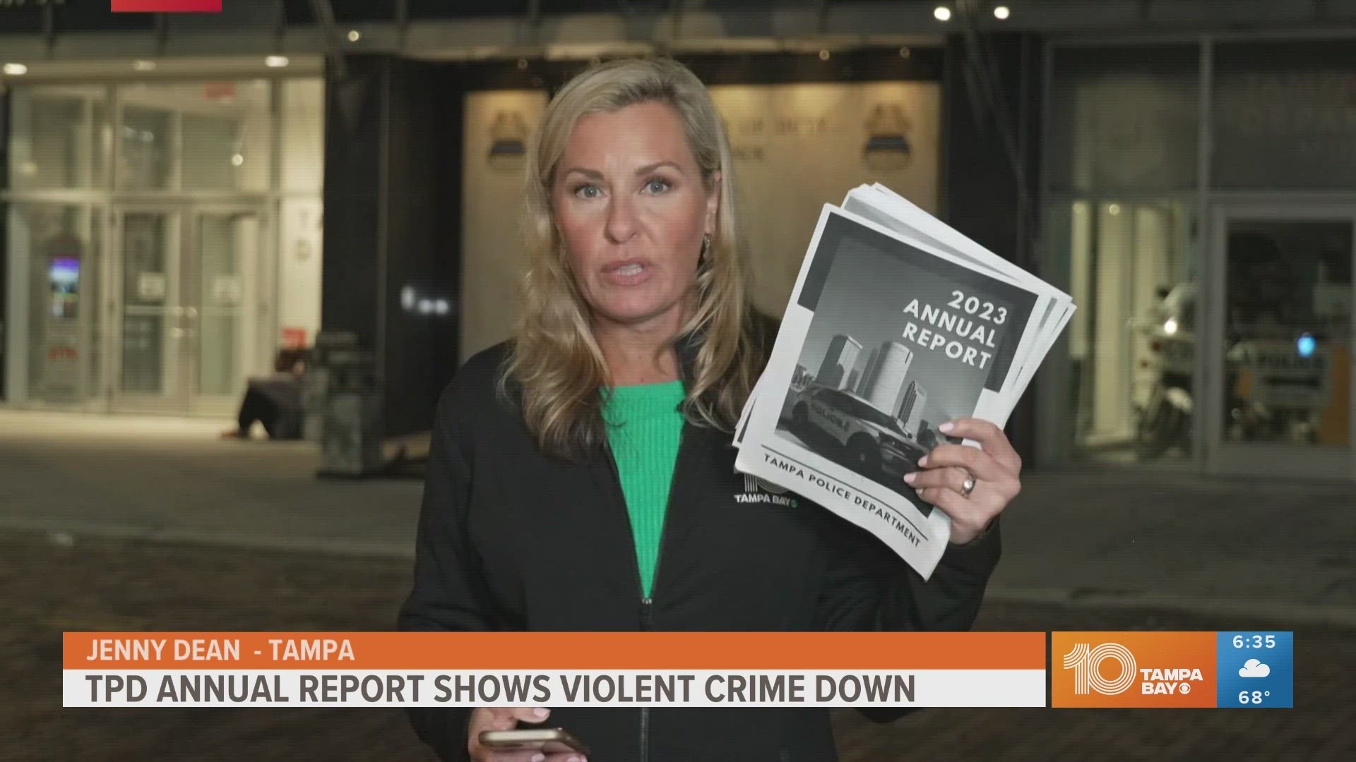 The report shows violent crime is down nearly 8.3% from the previous year. 10 Tampa Bay's Jenny Dean breaks down the report.