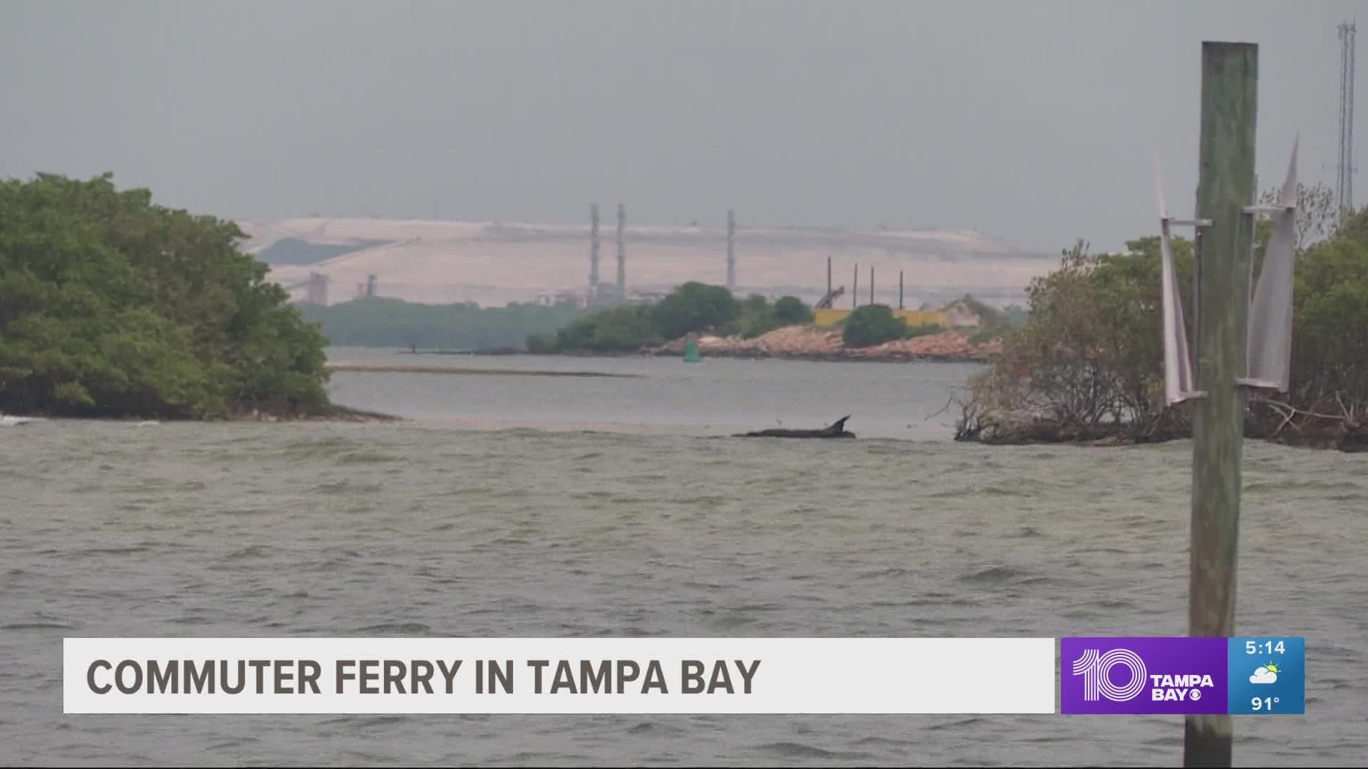The new ferry boat will run primarily from Gibsonton in southern Hillsborough County to MacDill Air Force Base.