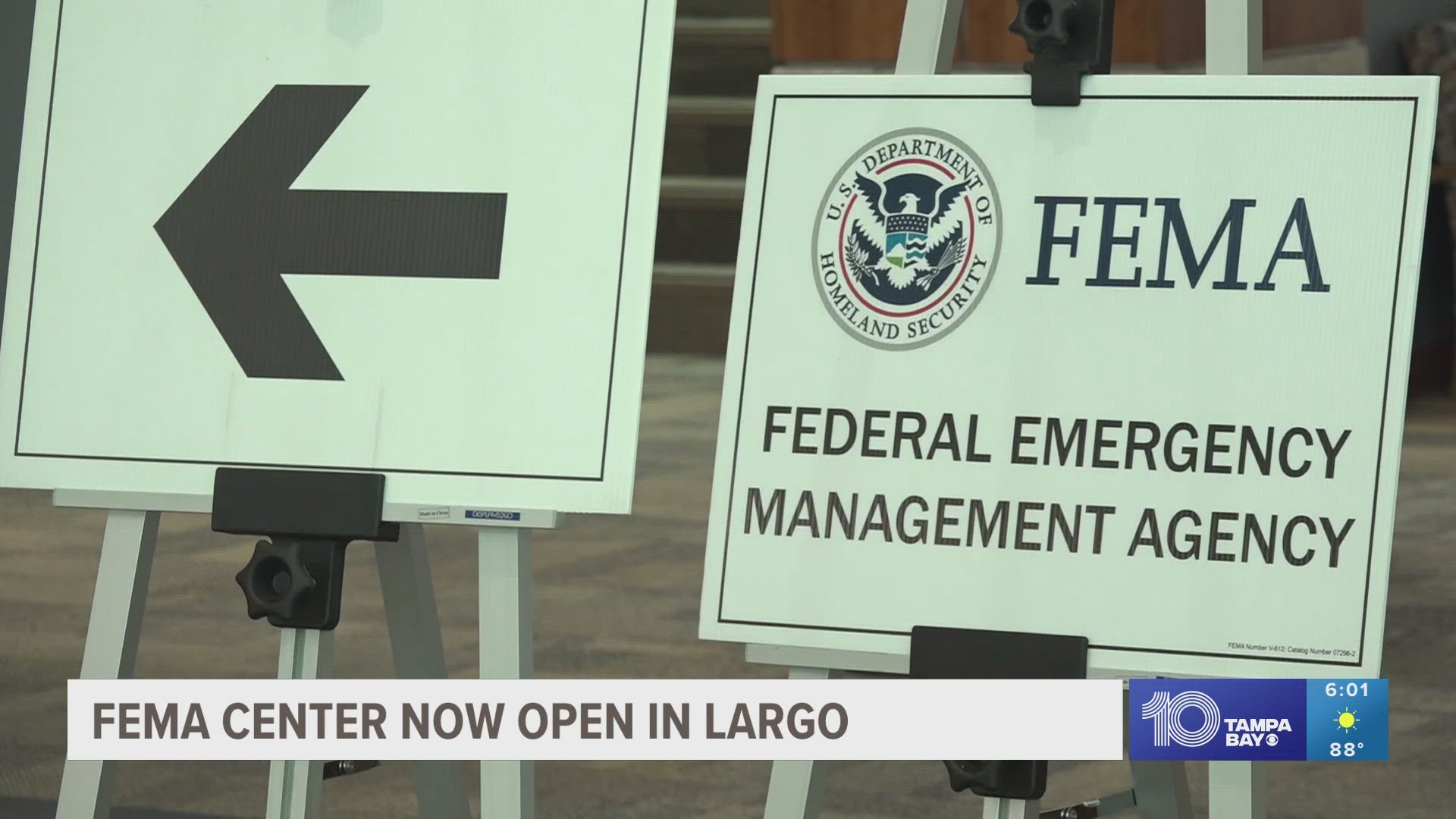 More than 100 people came to the Largo Public Library seeking help following Hurricane Helene.