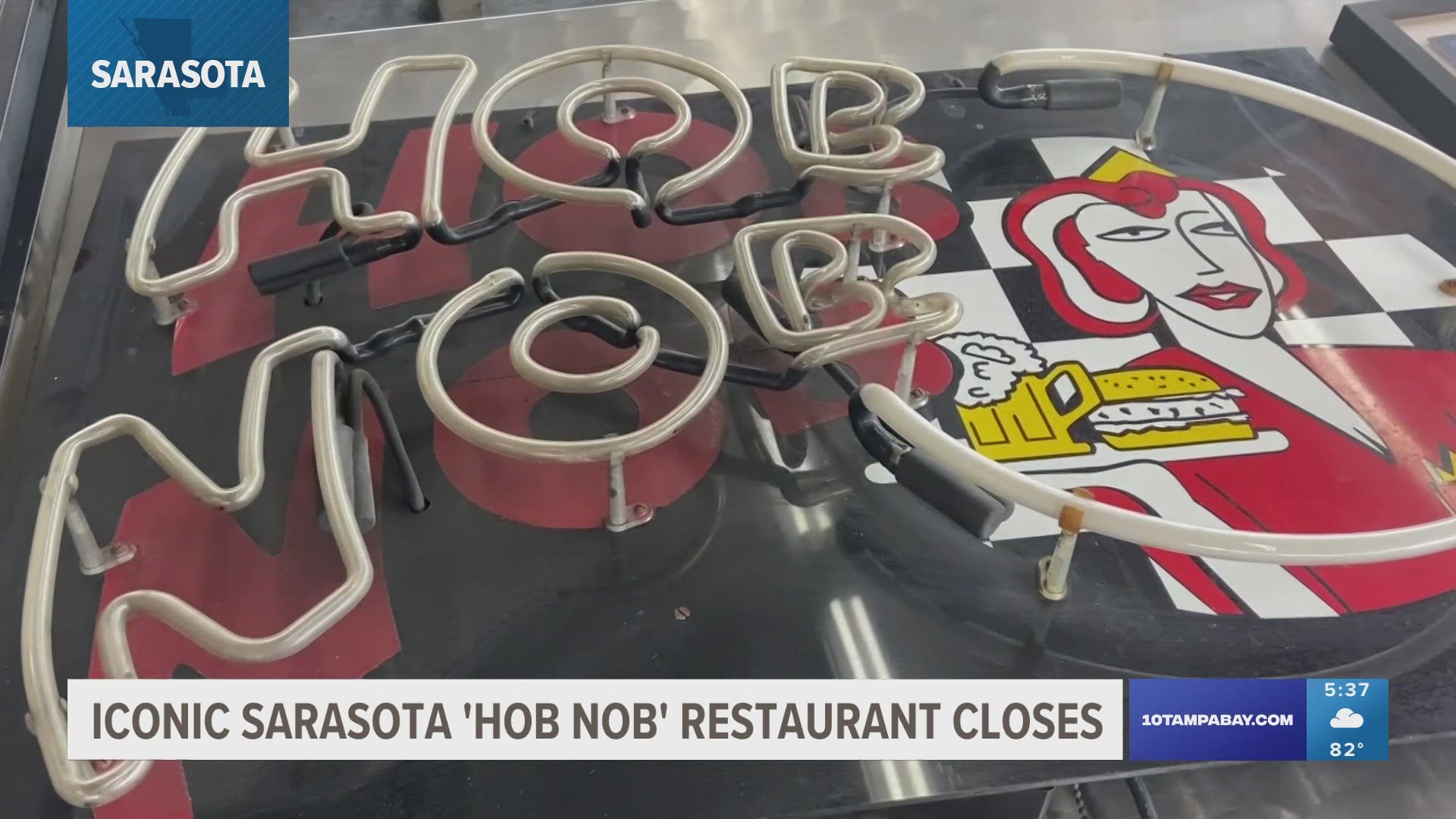 Opening first in 1957, Hob Nob's has been a popular spot for signature burgers in the Sarasota area.
