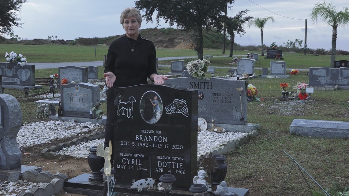 Hidden Message On Polk County Headstone Raises Concerns Polk County mother distressed as murdered son's headstone moved | wtsp.com