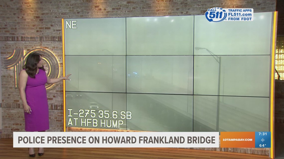 All northbound lanes on Howard Frankland Bridge closed after crash