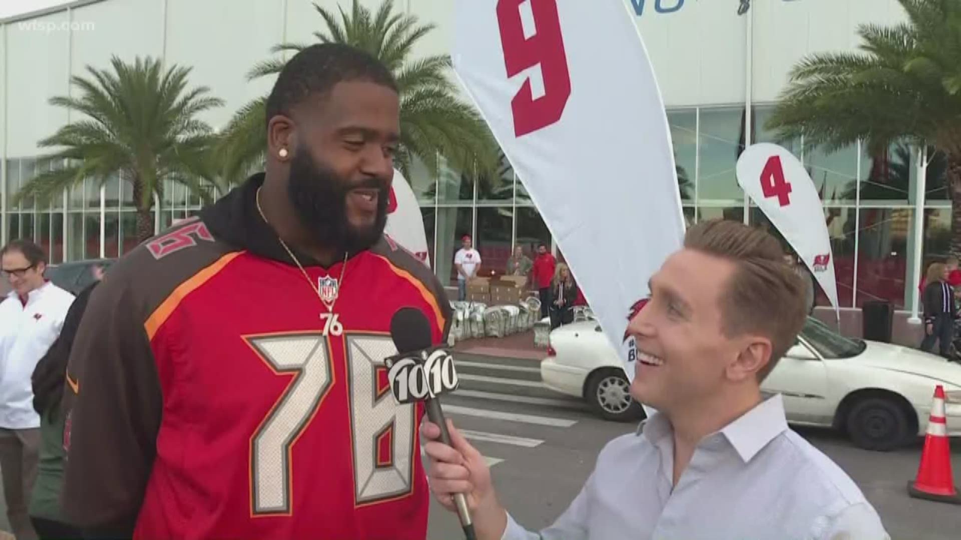 The Tampa Bay Buccaneers are continuing a long tradition of handing out turkeys and Thanksgiving essentials to 1,000 families in need