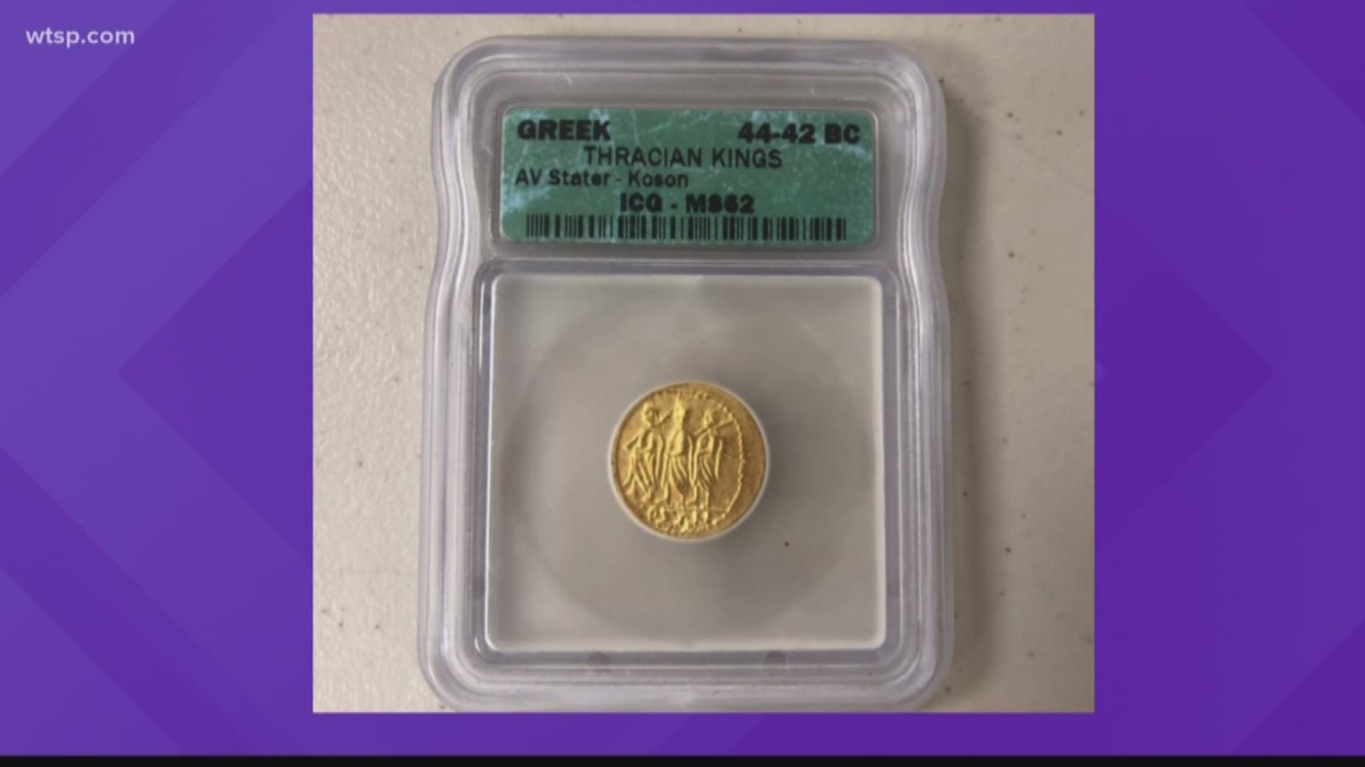 Tampa Salvation Army receives rare golden coin