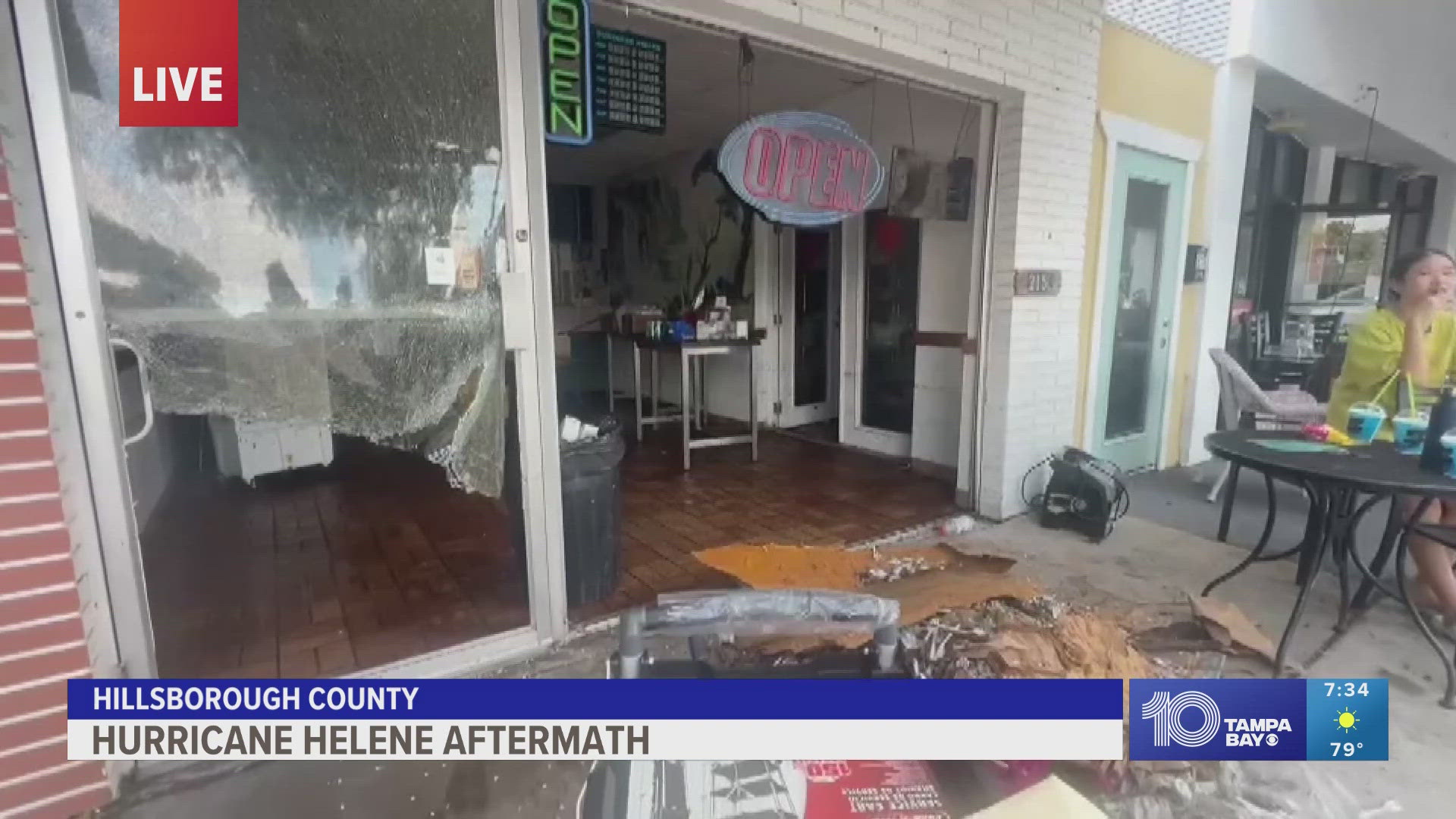 10 Tampa Bay's Jenny Dean has the Hurricane Helene aftermath in Hillsborough County.