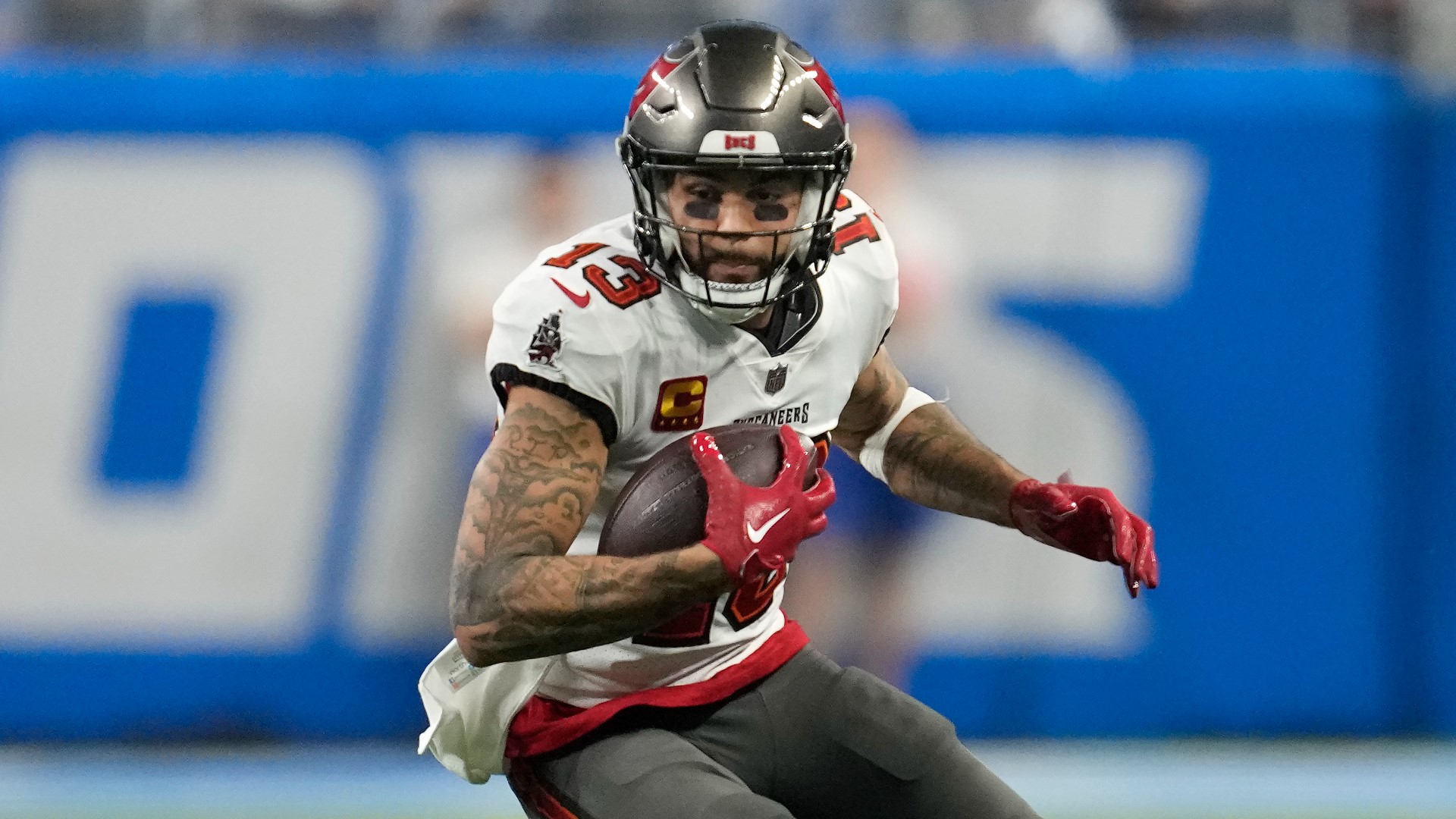 Buccaneers wide receiver Mike Evans spoke with 10 Tampa Bay sports director Evan Closky after the team re-signed him Friday, March 8.