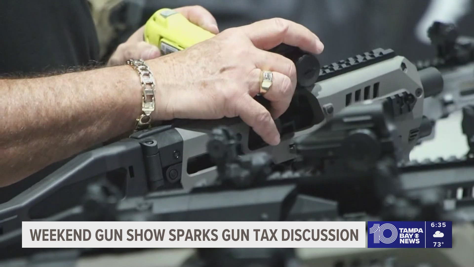 The event coincided with the state's "Second Amendment Sales Tax Holiday," running through Dec. 31, exempting certain firearms, ammunition and items from sales tax.