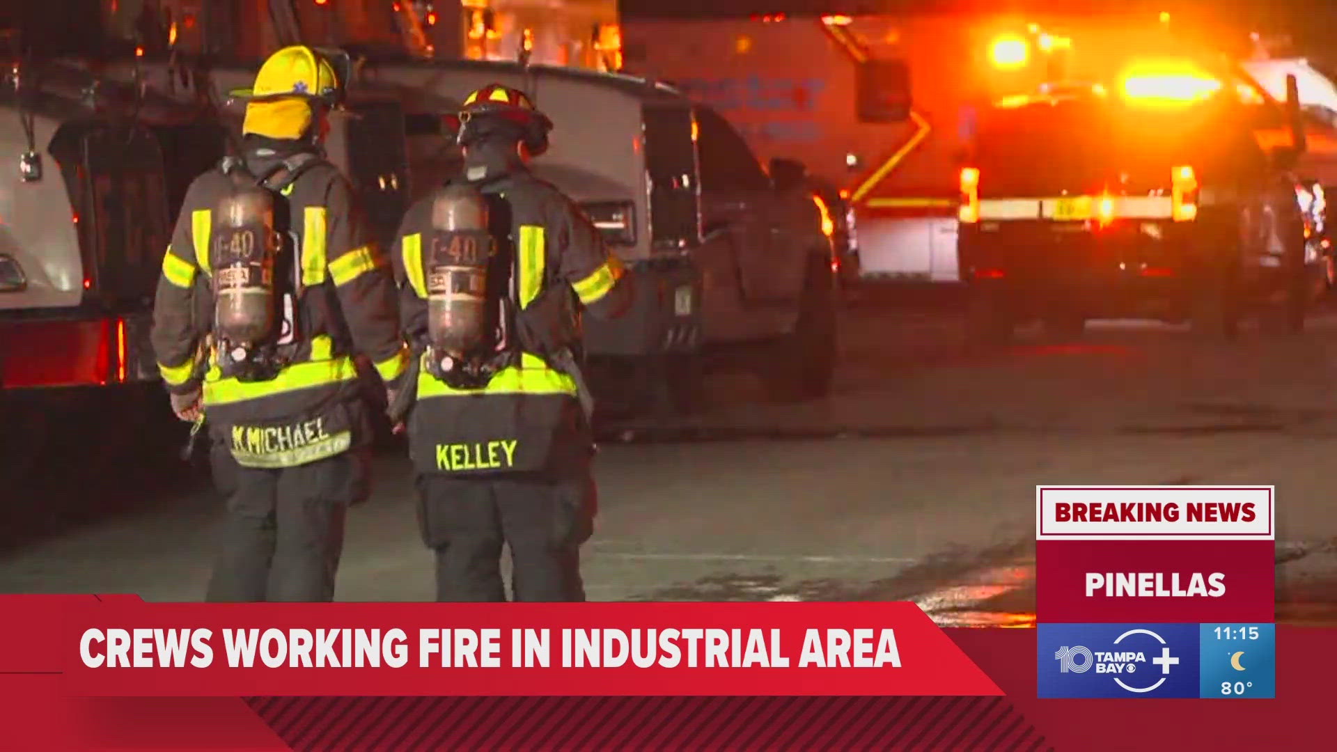 Crews got the call reporting the fire around 7:45 p.m. Sunday.