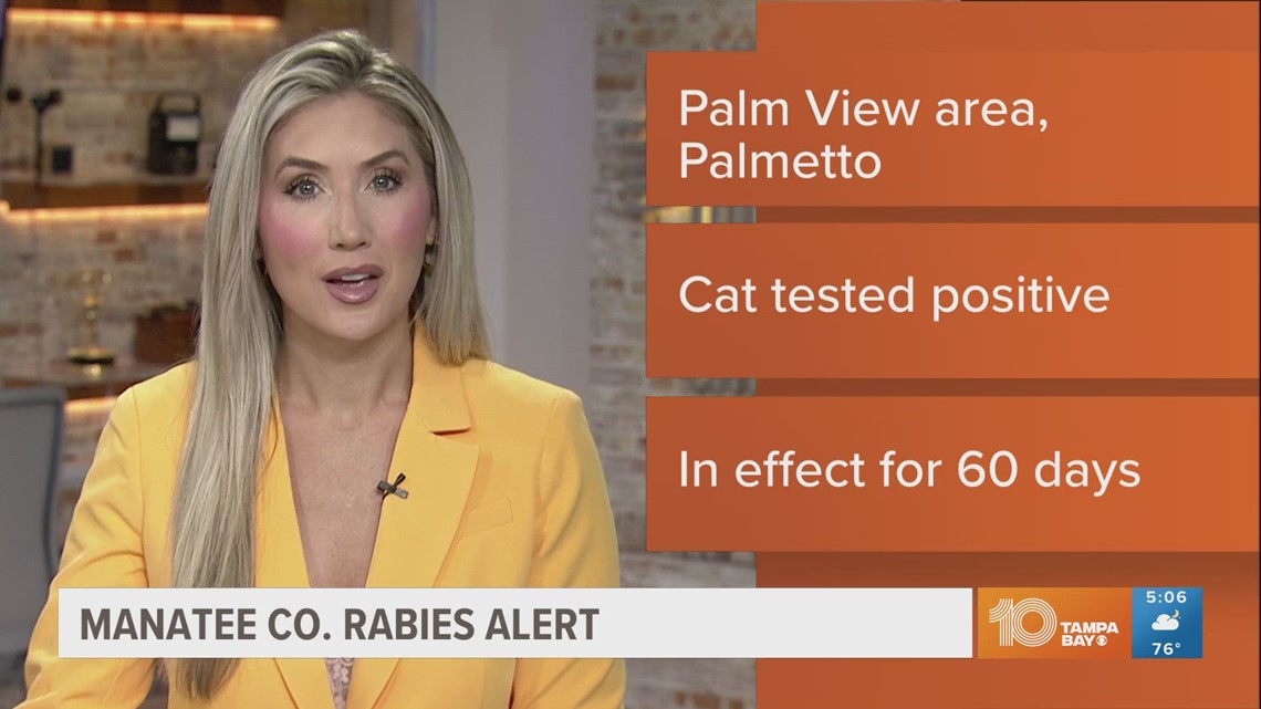 Manatee County issues rabies alert for area of Palmetto | wtsp.com