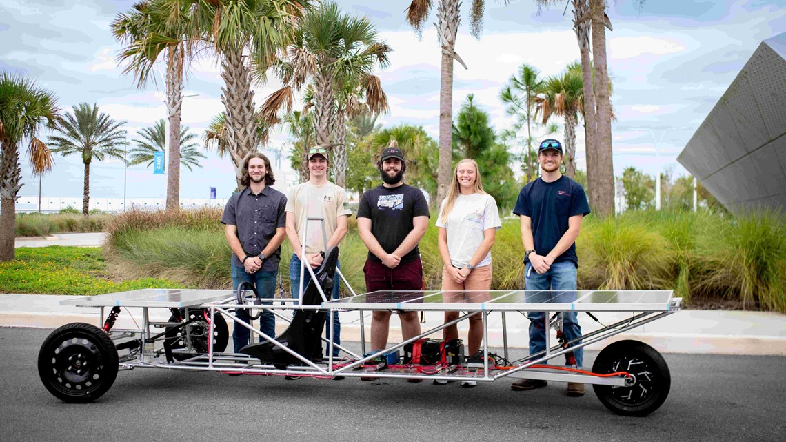 Polytech Solar Car Students at Florida Poly build solar race car | wtsp.com