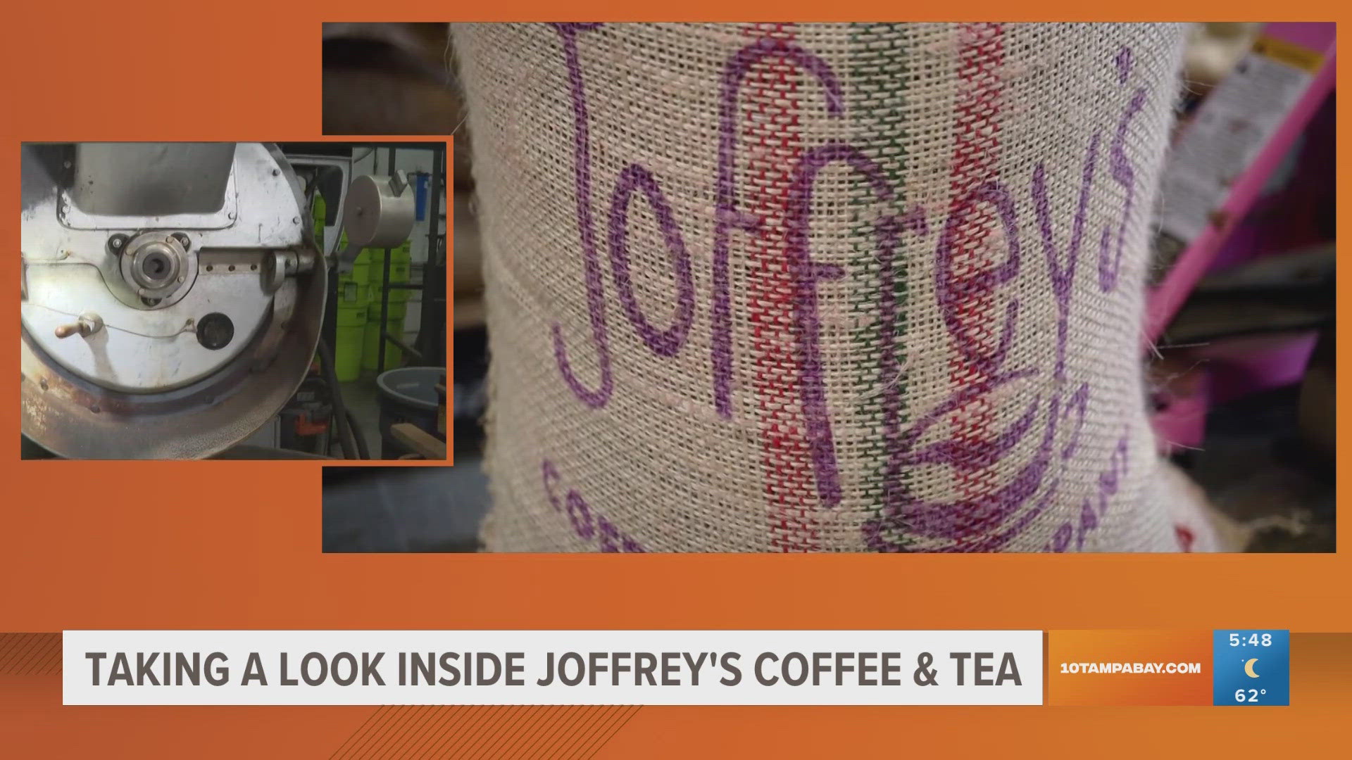 Joffrey's Coffee and Tea is headquartered in East Tampa, and they are the official coffee supplier of Disney World.