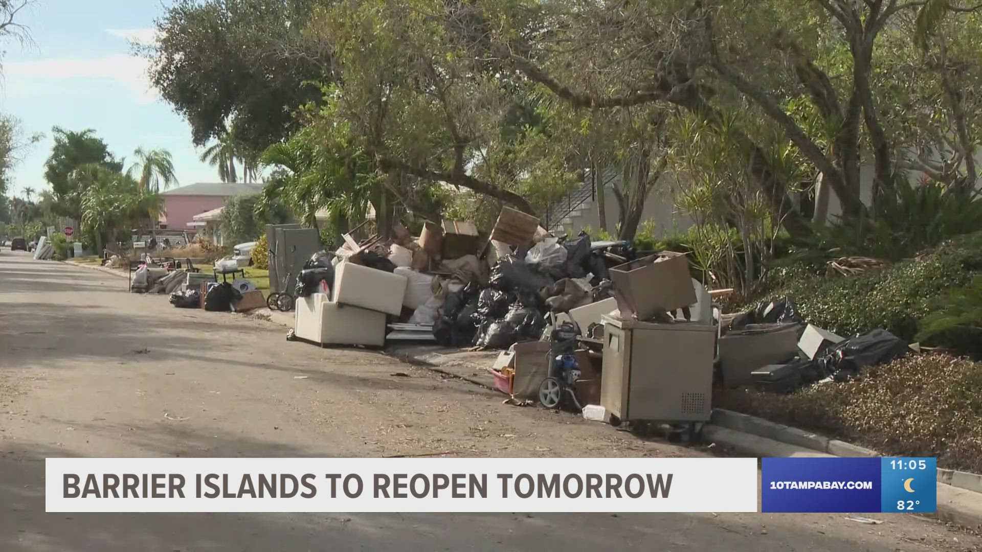 Access to Pinellas County's barrier islands had been closed since Thursday ahead of Hurricane Helene's arrival.