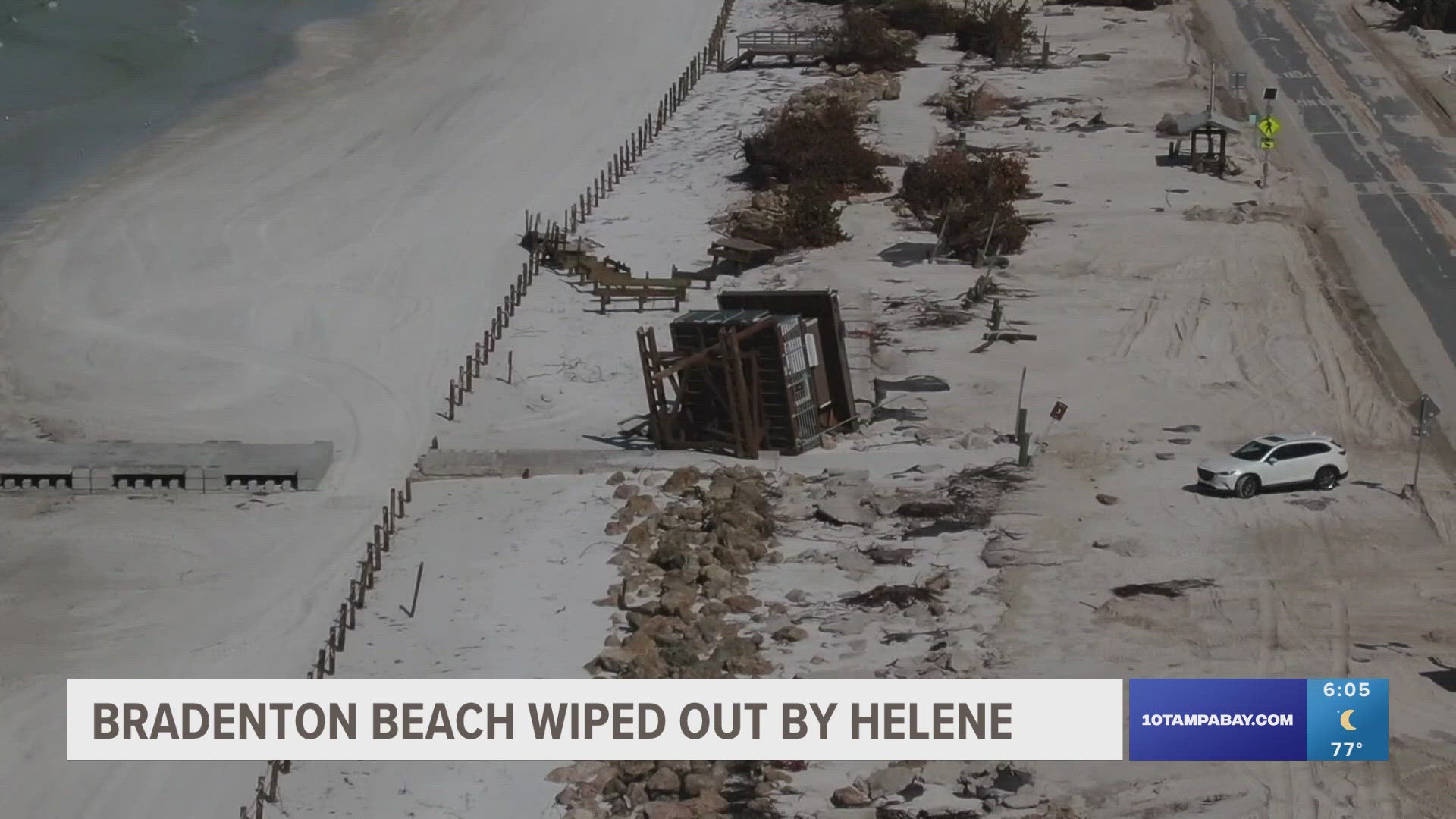 The state says 95% of the city was destroyed by Hurricane Helene.