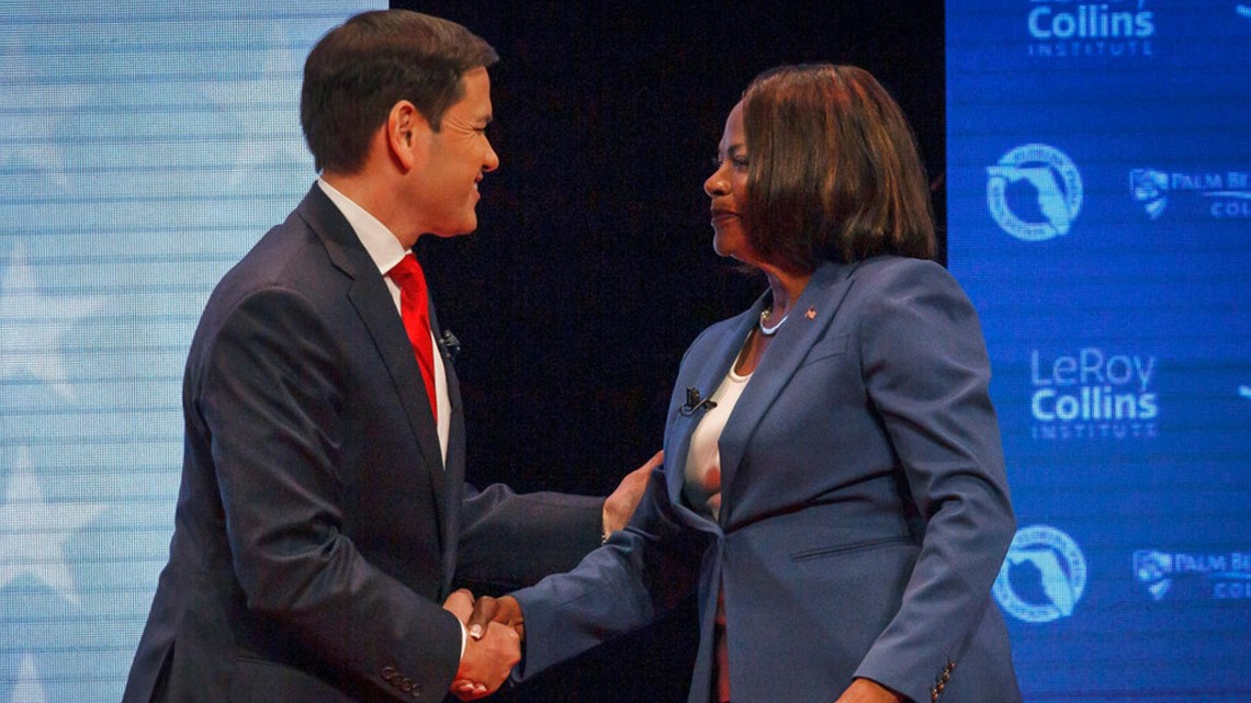 Rubio Demings Debate Turns Heated In Florida Senate Race