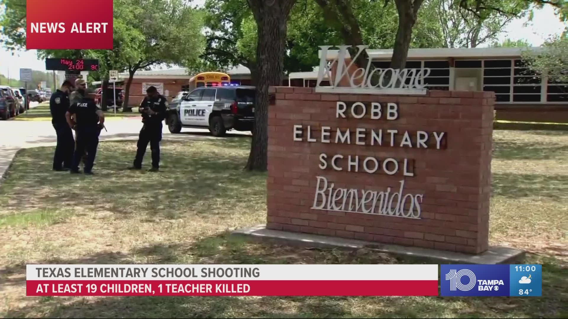 The death toll in the Robb Elementary School shooting has risen to 19 kids and two adults. The shooter, an 18-year-old man, is dead.