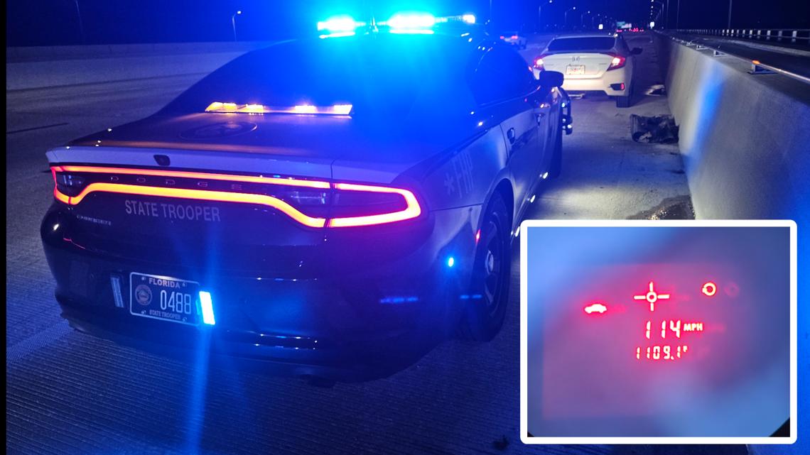 Tampa woman arrested for driving 114 mph in construction zone: FHP