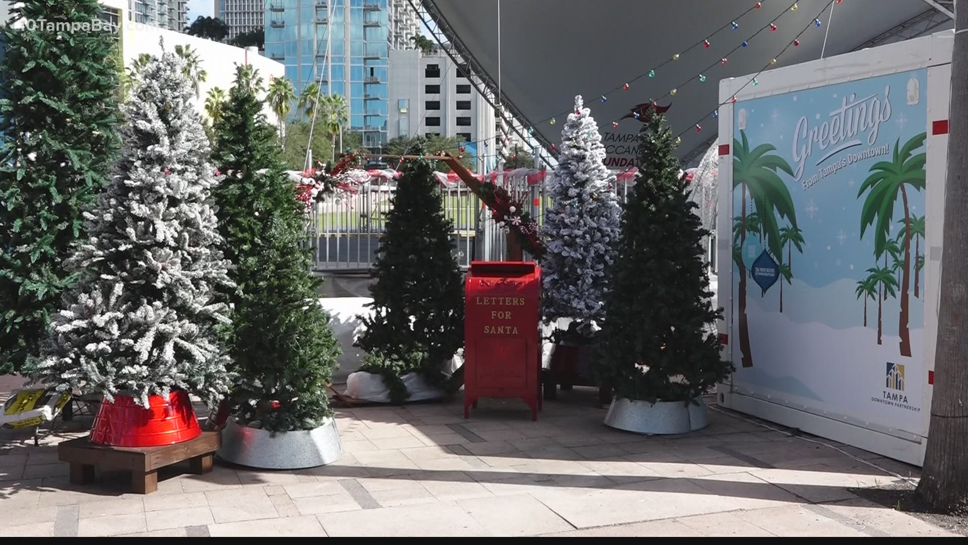 It's beginning to look a lot like Christmas in downtown Tampa.