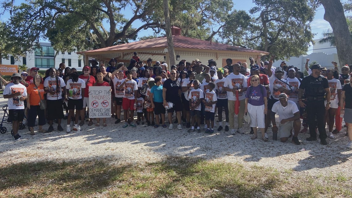 Teen who survived a bullet leads anti-gun violence walk - Vimarsana News