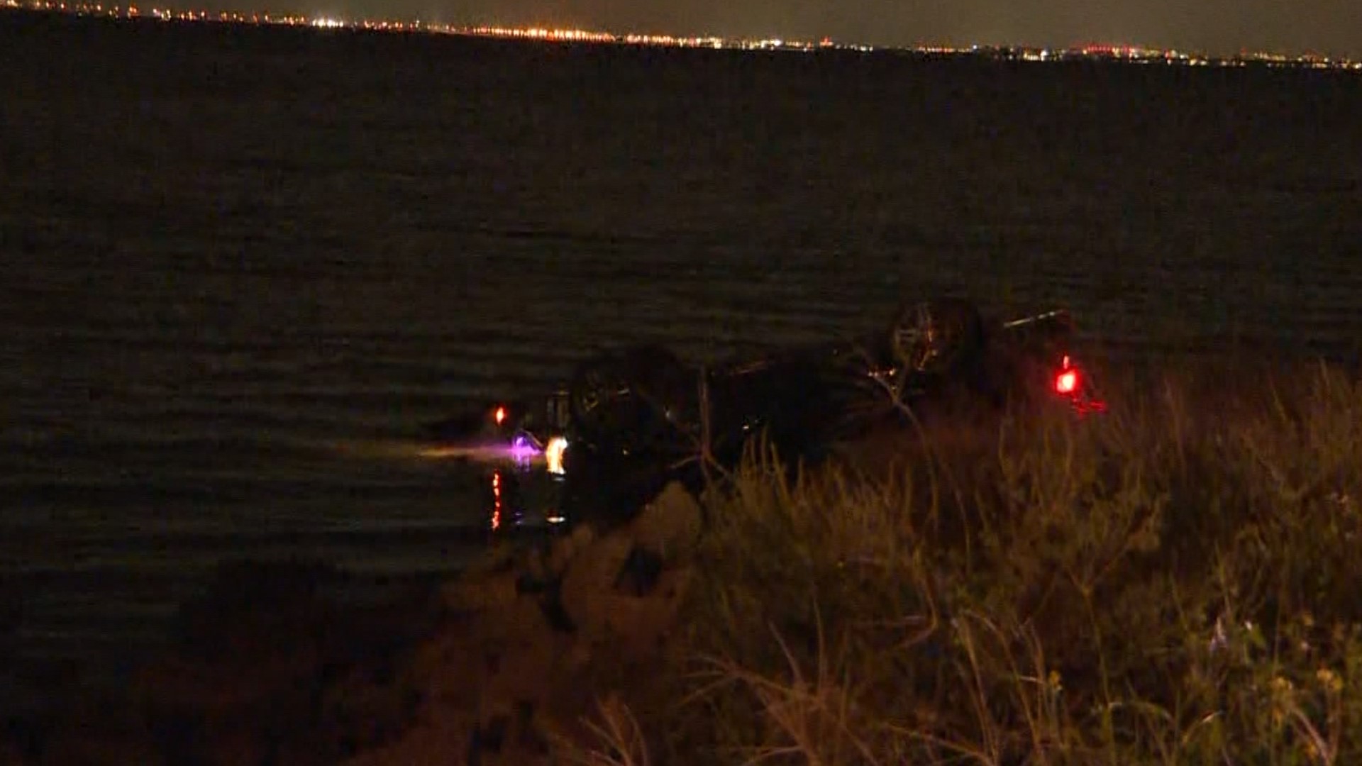 Driver survives car crash off bridget into Tampa Bay
