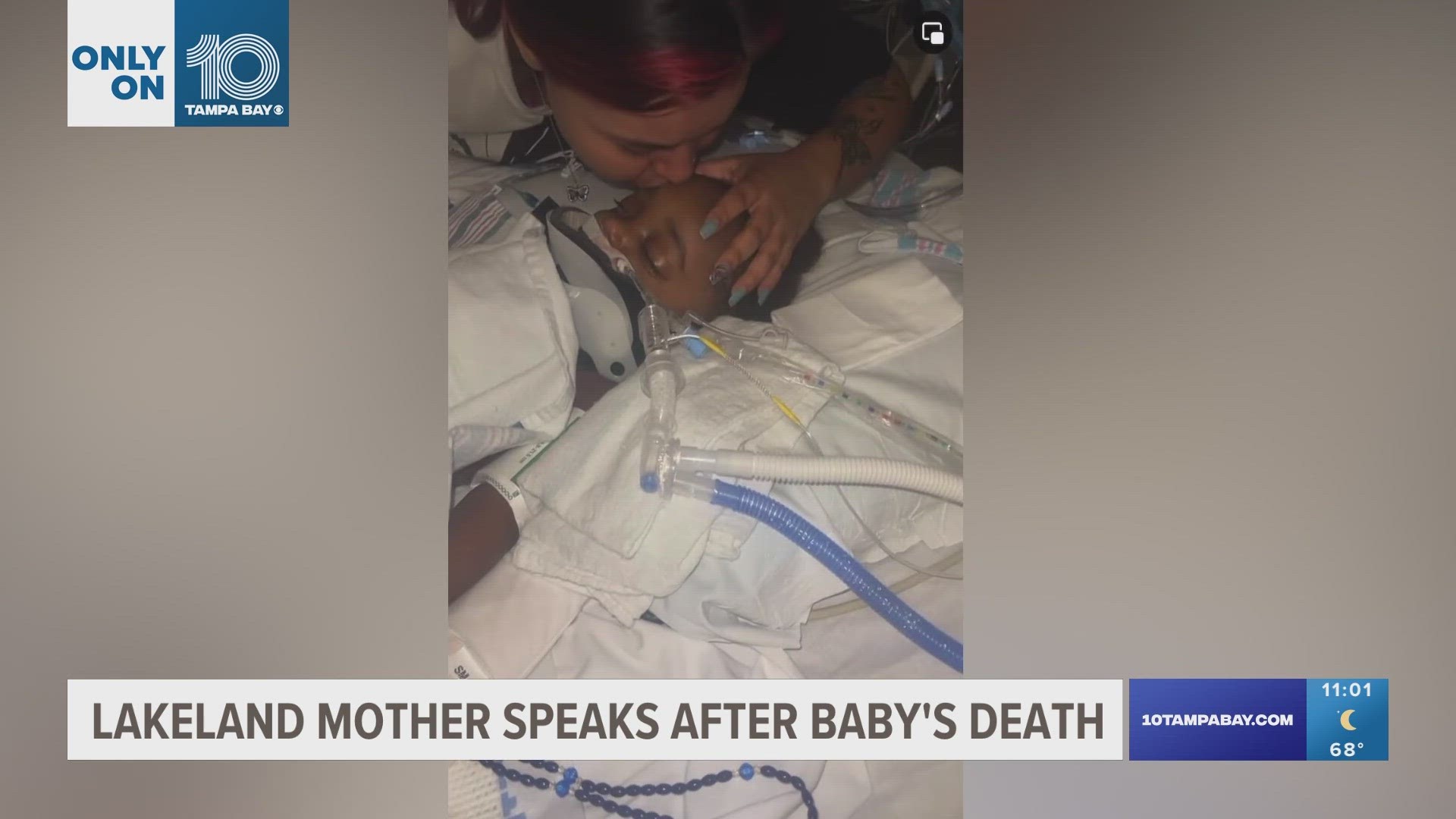 The 22-year-old mother was at work when her son was hurt.