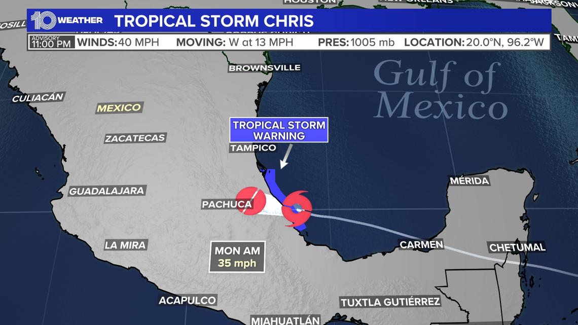 Tropical Storm Chris makes landfall over eastern Mexico | wtsp.com