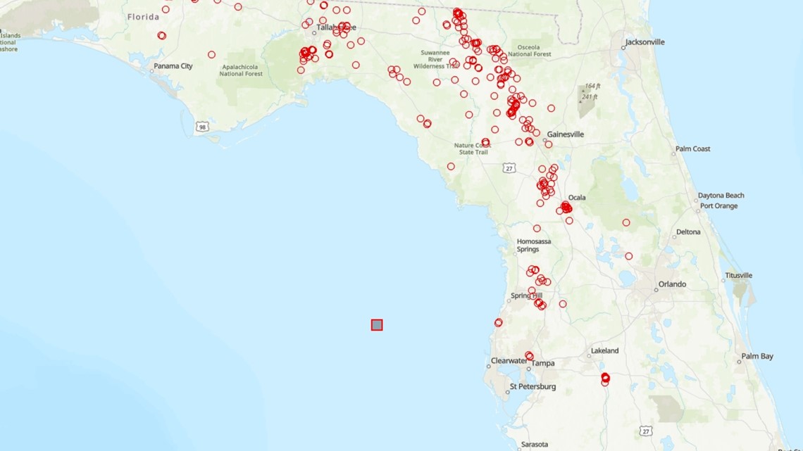 Florida sinkhole map Finding reports of sinkholes near you