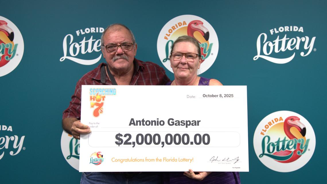 Homosassa man wins top prize of $2 million on scratch-off lottery