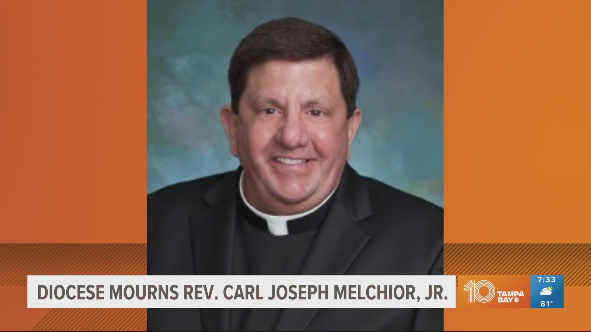 The diocese shared the news in a Facebook post saying, "We are saddened to share with you the shock and deep sorrow for the passing of Father Carl Melchior..."