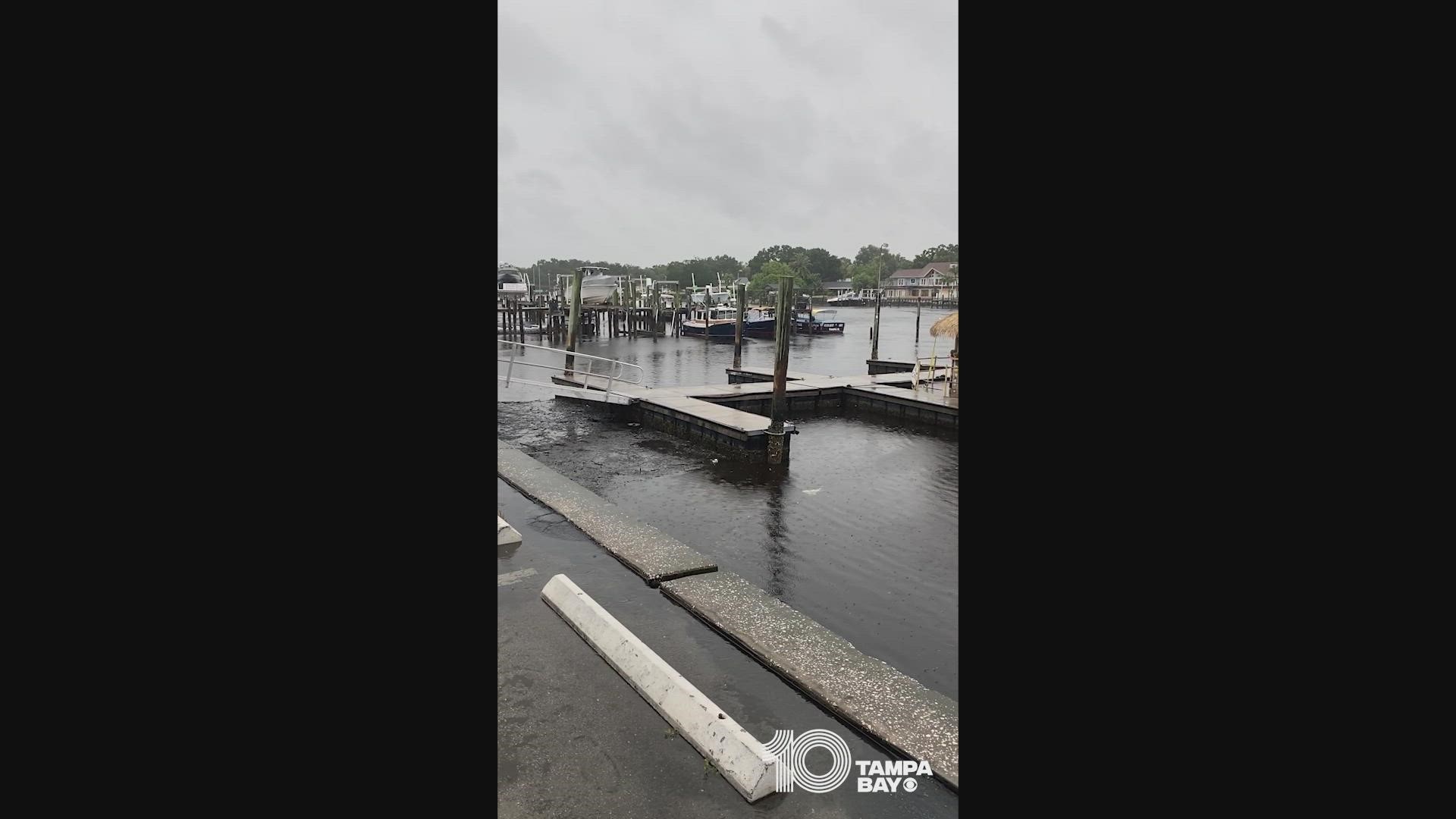 As Hurricane Ian draws near, winds are pulling water from Tampa Bay. This phenomenon is sometimes called "reverse storm surge" or "negative storm surge."