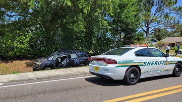 Deputies: Woman dead after crashing into concrete light pole in Polk County