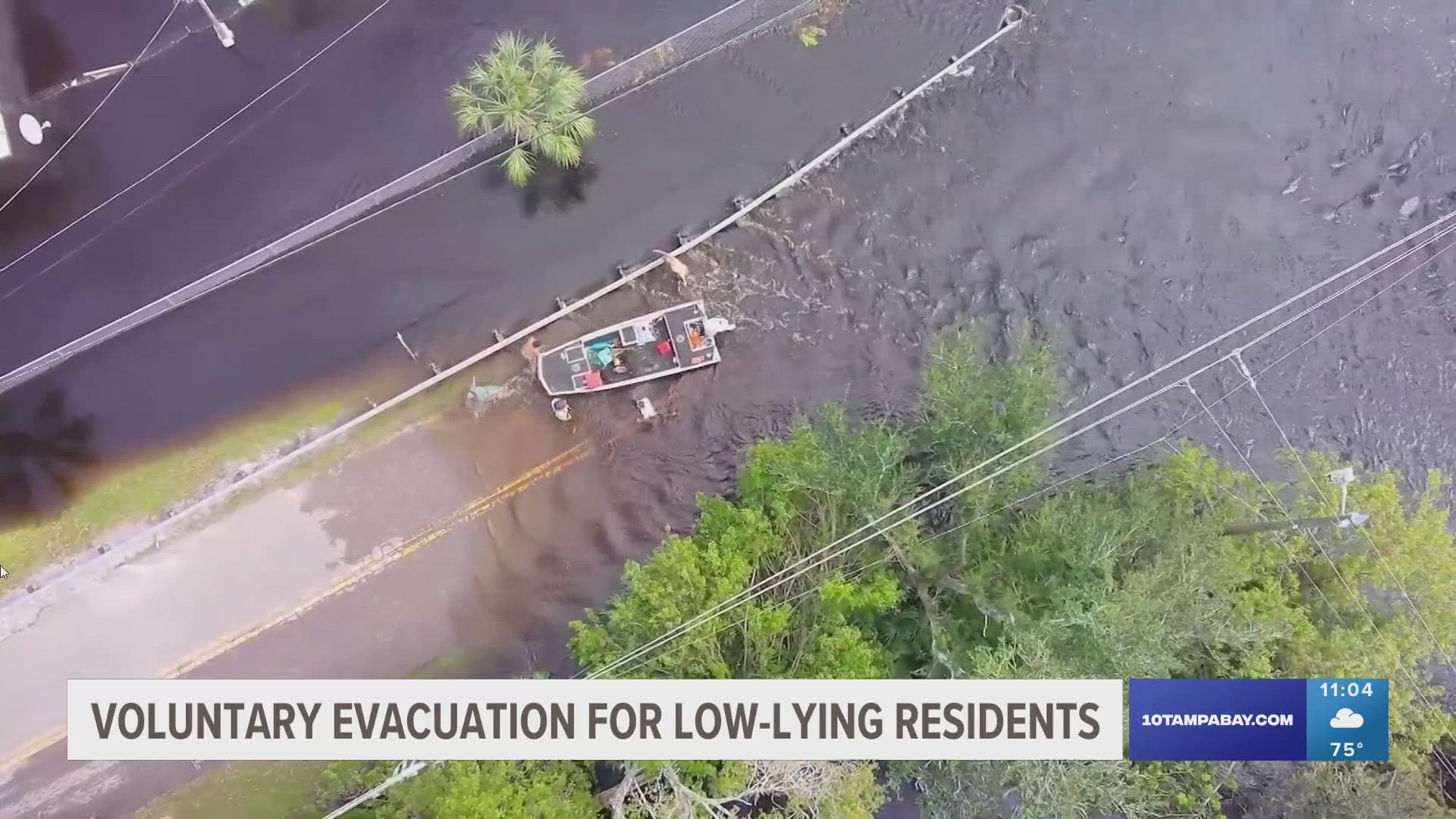 The Anclote River has crested and is receding as of Friday.