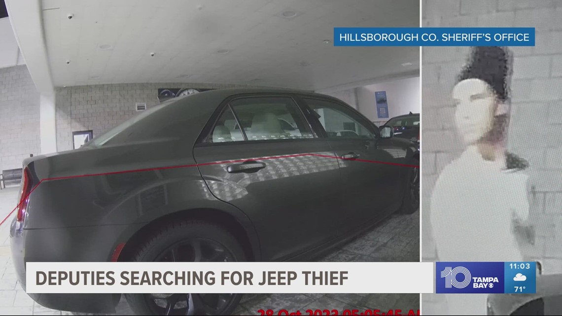 Deputies look to identify man accused of stealing SUV from dealership ...
