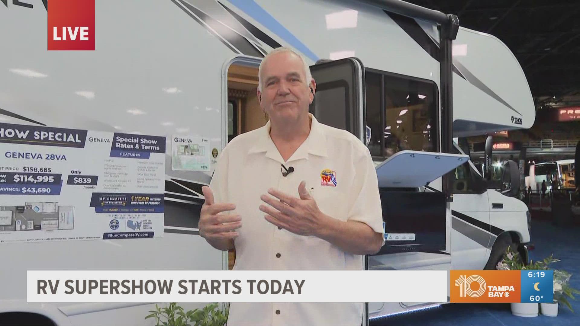 RVs at this year's show feature new accommodations that fit every price point.