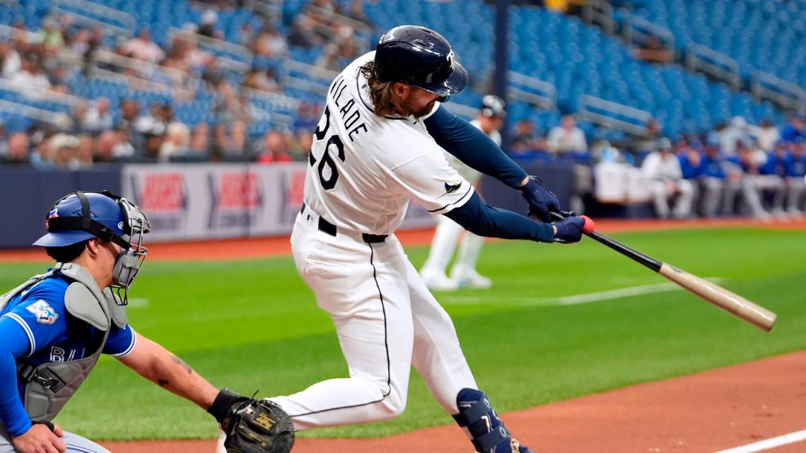 Ryan Vilade hits a 3-run homer and the Rays beat the Blue Jays 5-1 for their 4th straight win
