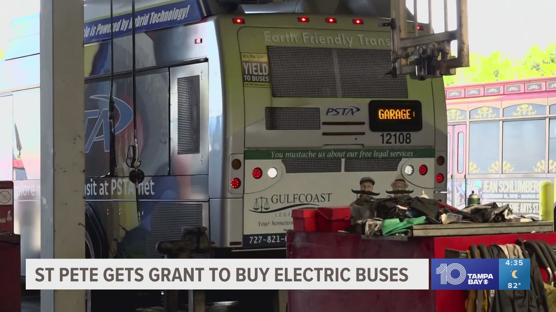 The Department of Transportation is handing out the grant to add 12 electric buses to the fleet.