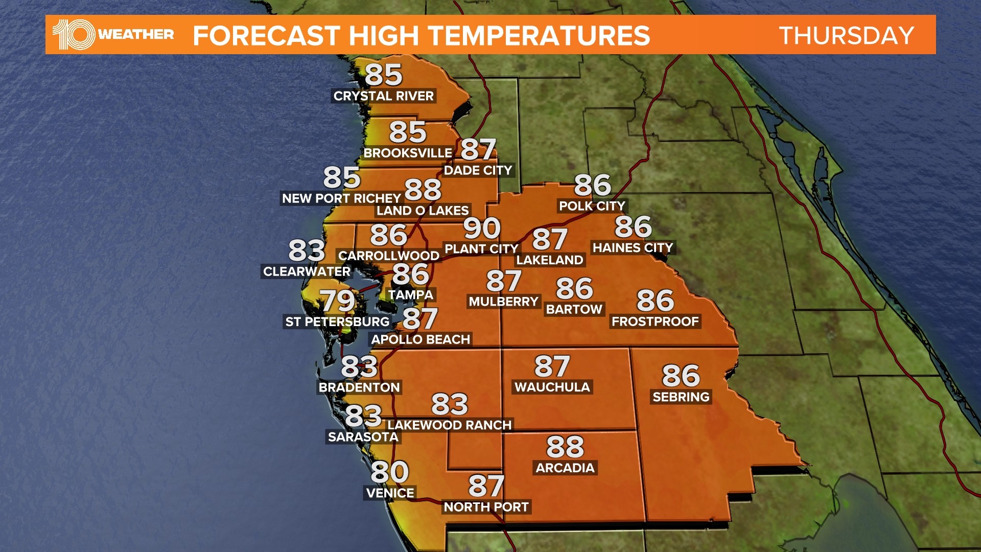 Parts of Tampa Bay area to see record heat | wtsp.com