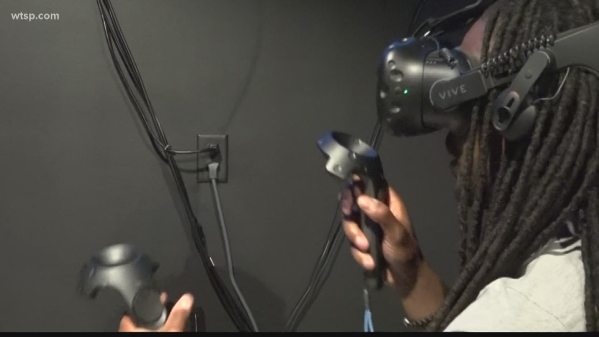 In the "Imagined Realities" exhibit, guests will get to choose from five educational virtual reality programs. There is Google Tilt Brush, Google Earth VR, The Body VR, Apollo 11 VR and Overview VR. https://on.wtsp.com/2W1gHkI
