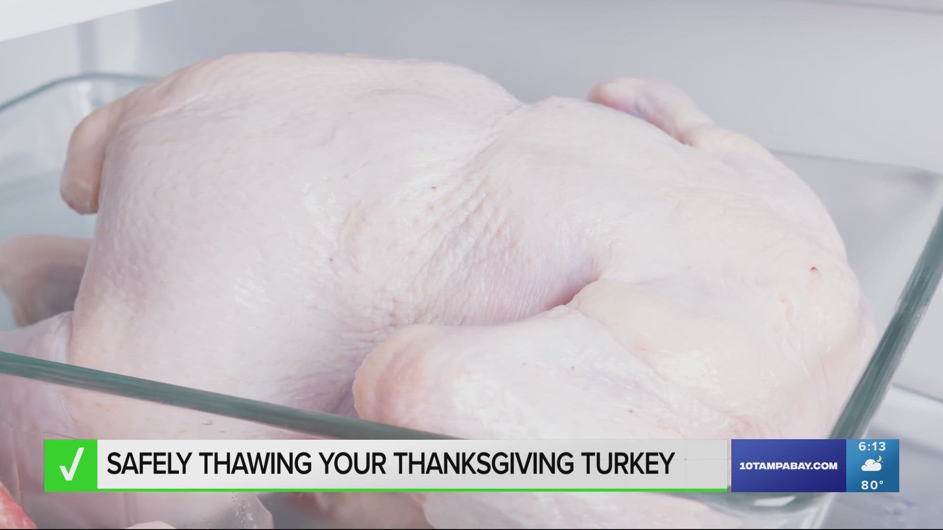 How long should you thaw your Thanksgiving turkey in the fridge or water? Is it safe to defrost it in the microwave or at room temperature? Here's what we found.