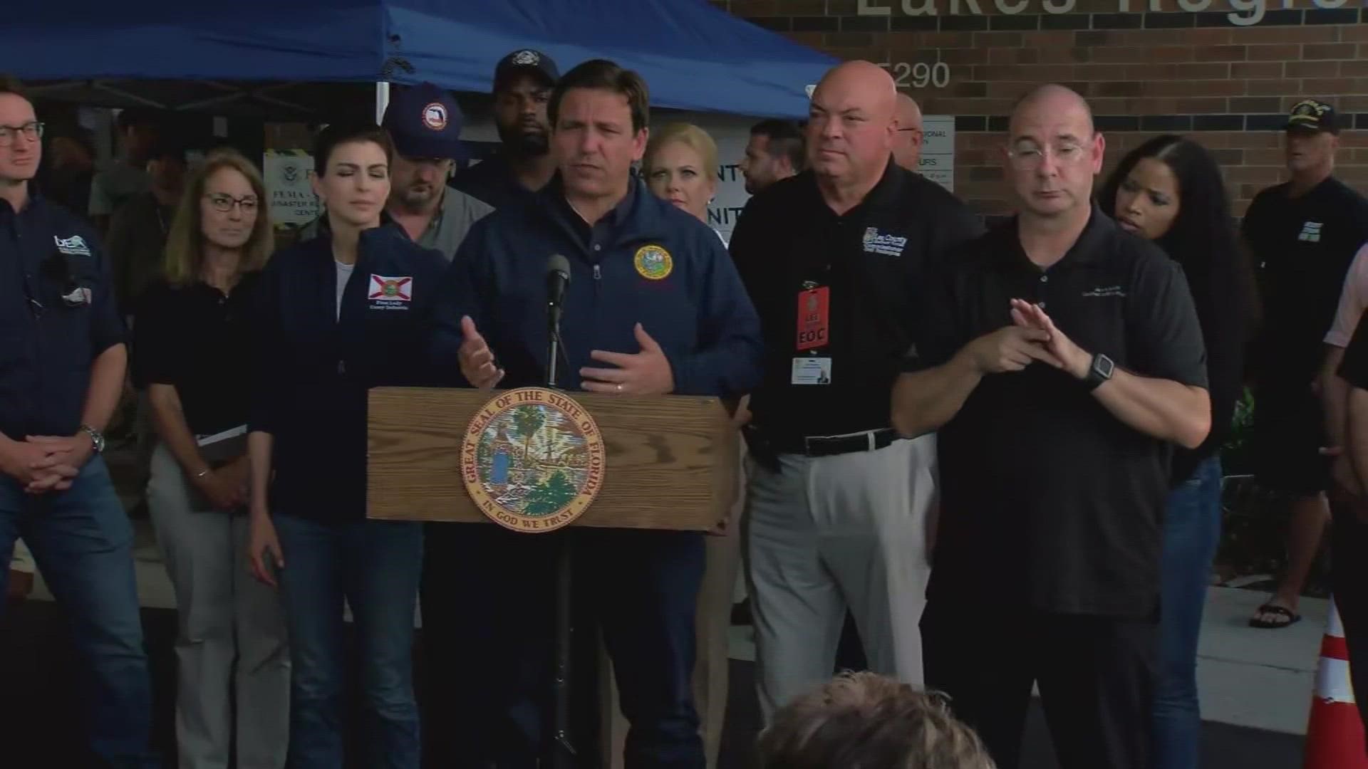 The center will help provide aid for people and businesses impacted by Hurricane Ian.