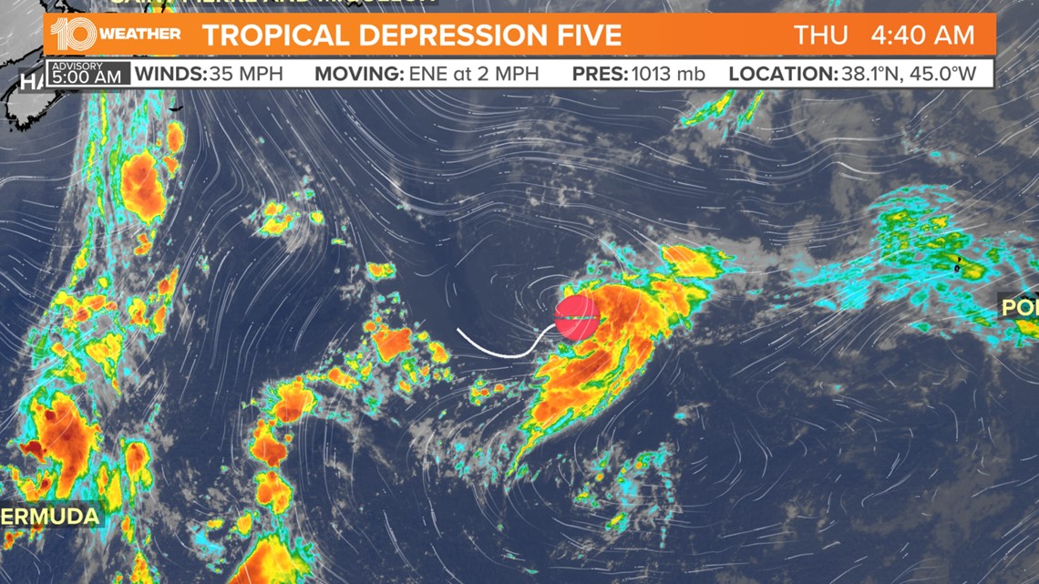 NHC: Tropical Depression Five forms in the Atlantic - Vimarsana News