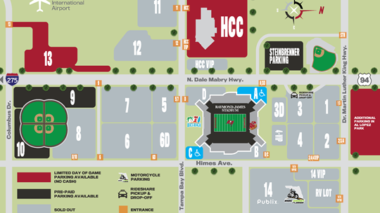 Game day parking at Raymond James Stadium | wtsp.com