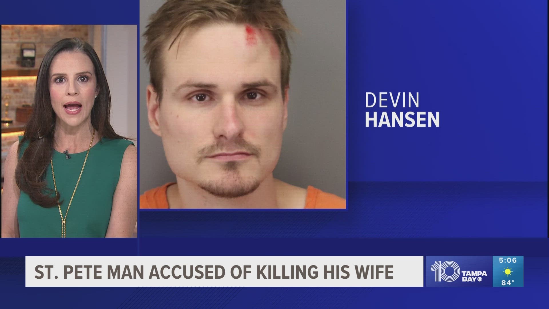St. Pete police said Devin Hansen was arguing with his wife before the shooting.