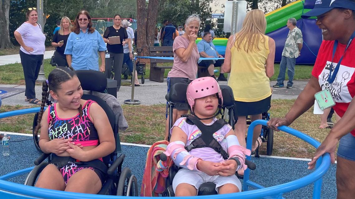 New Pinellas Park playground equipment generates smiles