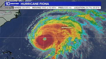 Hurricane Fiona moves north as a powerful Category 4 storm