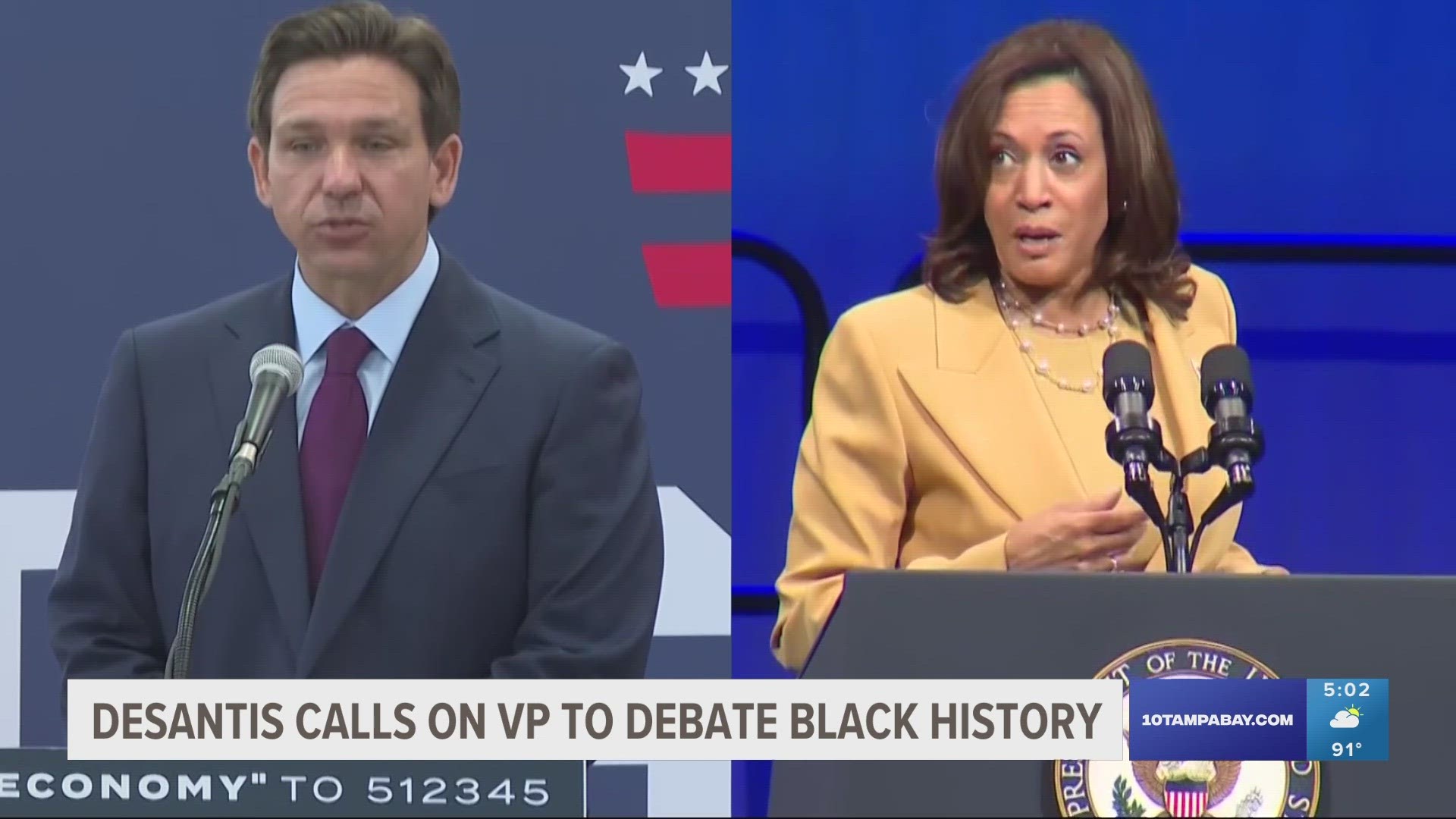 Harris said it is an "undebatable fact" that slavery had no redeeming qualities during her visit to Orlando.